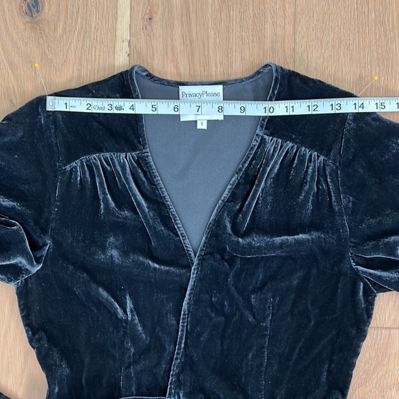 NWOT PRIVACY PLEASE Krause Dress - Classic Velvet Wrap Around Dress - Small - Picture 11 of 15